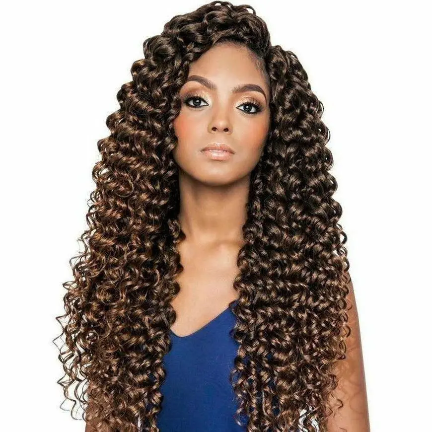 Afri-Naptural: Caribbean Pre-Stretched Water Fall 18" (Cbp05) 1