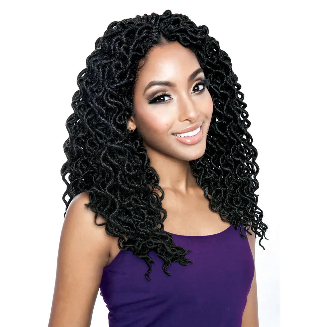 Afri-Naptural: Curled Faux Locs 14" (Twb28) -Final Sale 1