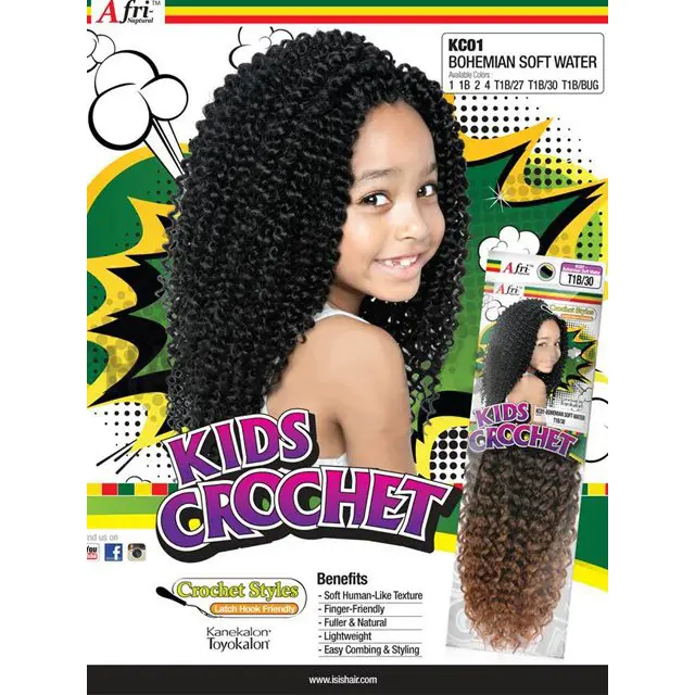Afri-Naptural Kids Crochet Bohemian Soft Water (Kc01) 1