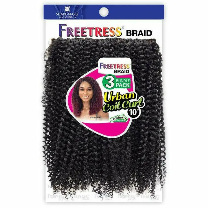 Freetress: 3X Urban Coil Curl 10'' Crochet Braids - Final Sale 1