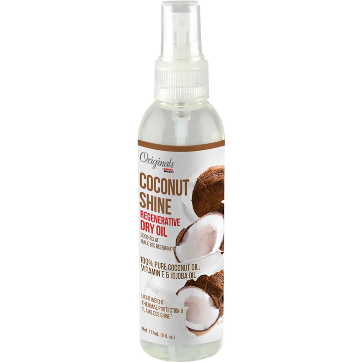 Africa's Best: Coconut Shine Regenerative Dry Oil 6Oz 1