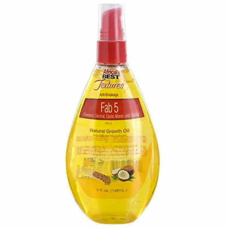 Africa's Best: Fab 5 Natural Growth Oil 5Oz 1