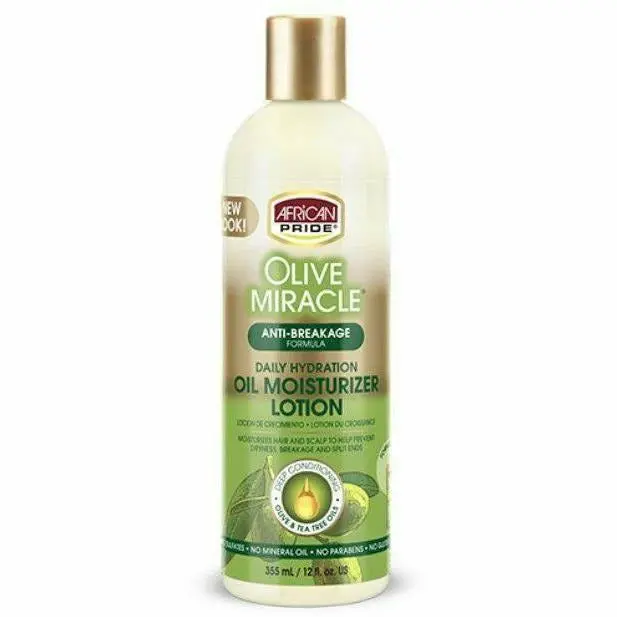 African Pride: Olive Miracle Daily Oil Moisturizer 12Oz 1