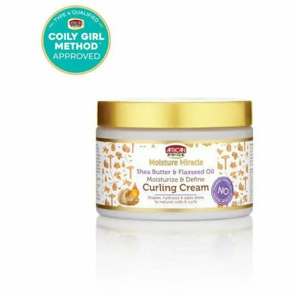 African Pride: Shea Butter & Flaxseed Oil - Curling Cream 12Oz 1