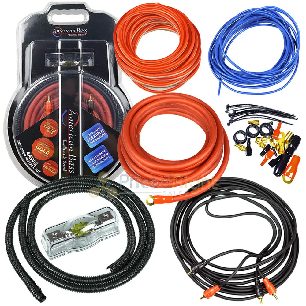 4 Gauge Amp Kit Wiring Amplifier Install Mini Anl Fuse Holder Rca Car Audio 4Ga 1