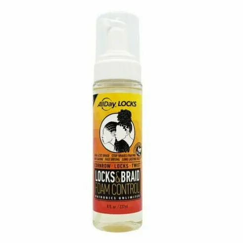 All Day:  Locks & Braid Foam Control 8Oz 1