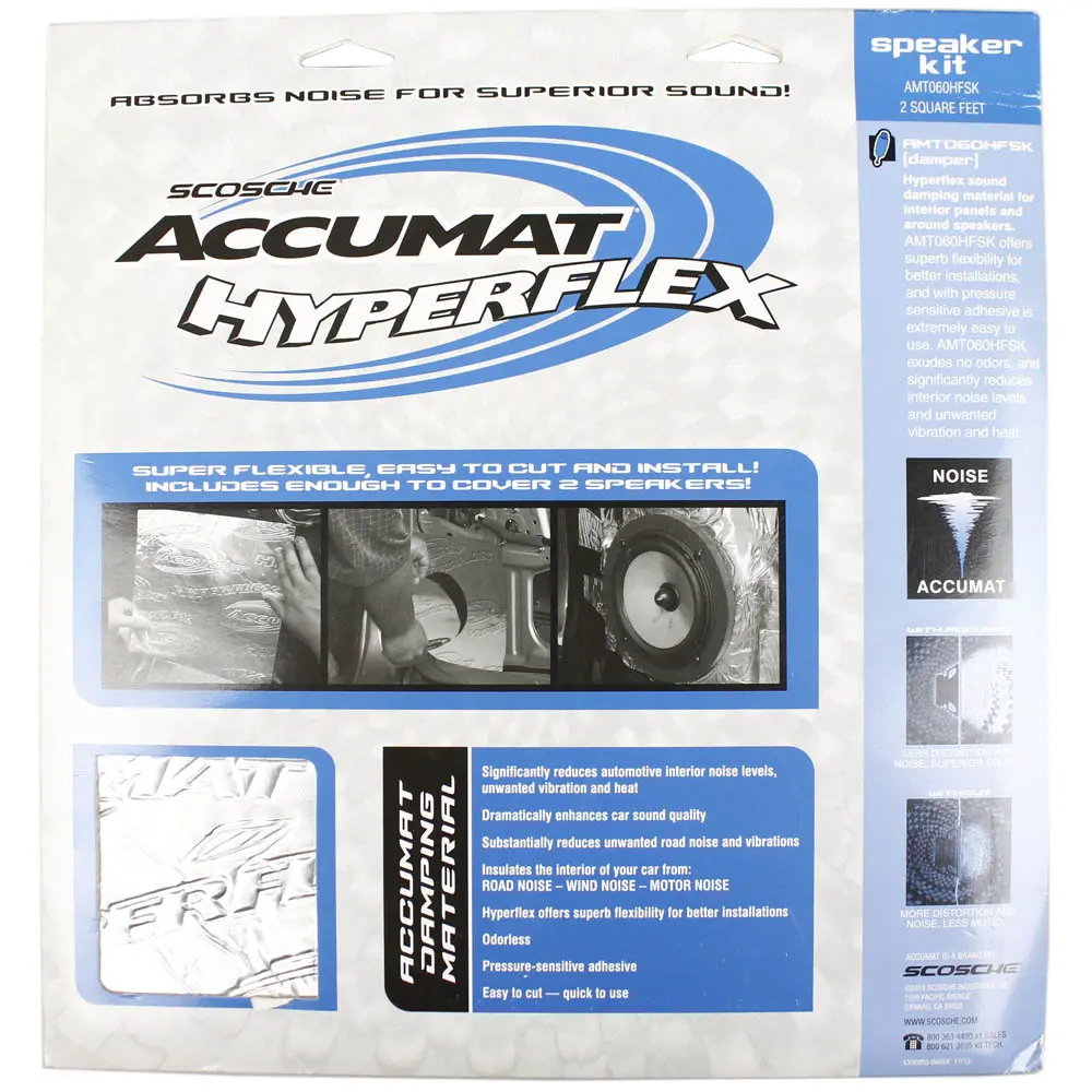 2 Pc 12 X 12" Sound Dampening / Deadening Car Kit Door Trunk Deadener 12X12 1
