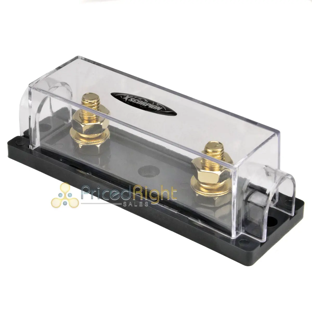 Car Audio Inline 0 Gauge Anl Fuse Holder Anl1010g Gold 0/2 Ga Fuse Holder 1