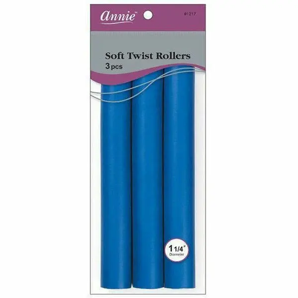 Annie: 10" Soft Twist Rollers 1 1/4" #1217 1