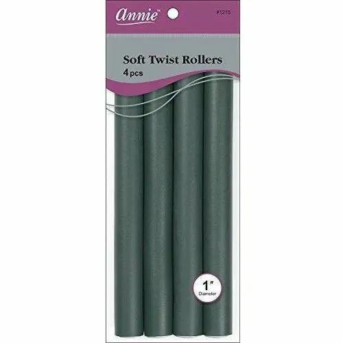 Annie: 10" Soft Twist Rollers 1" #1215 1