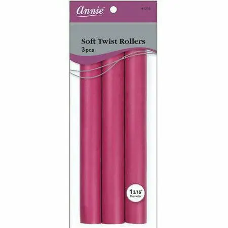 Annie: 10" Soft Twist Rollers 1 3/16" #1216 1