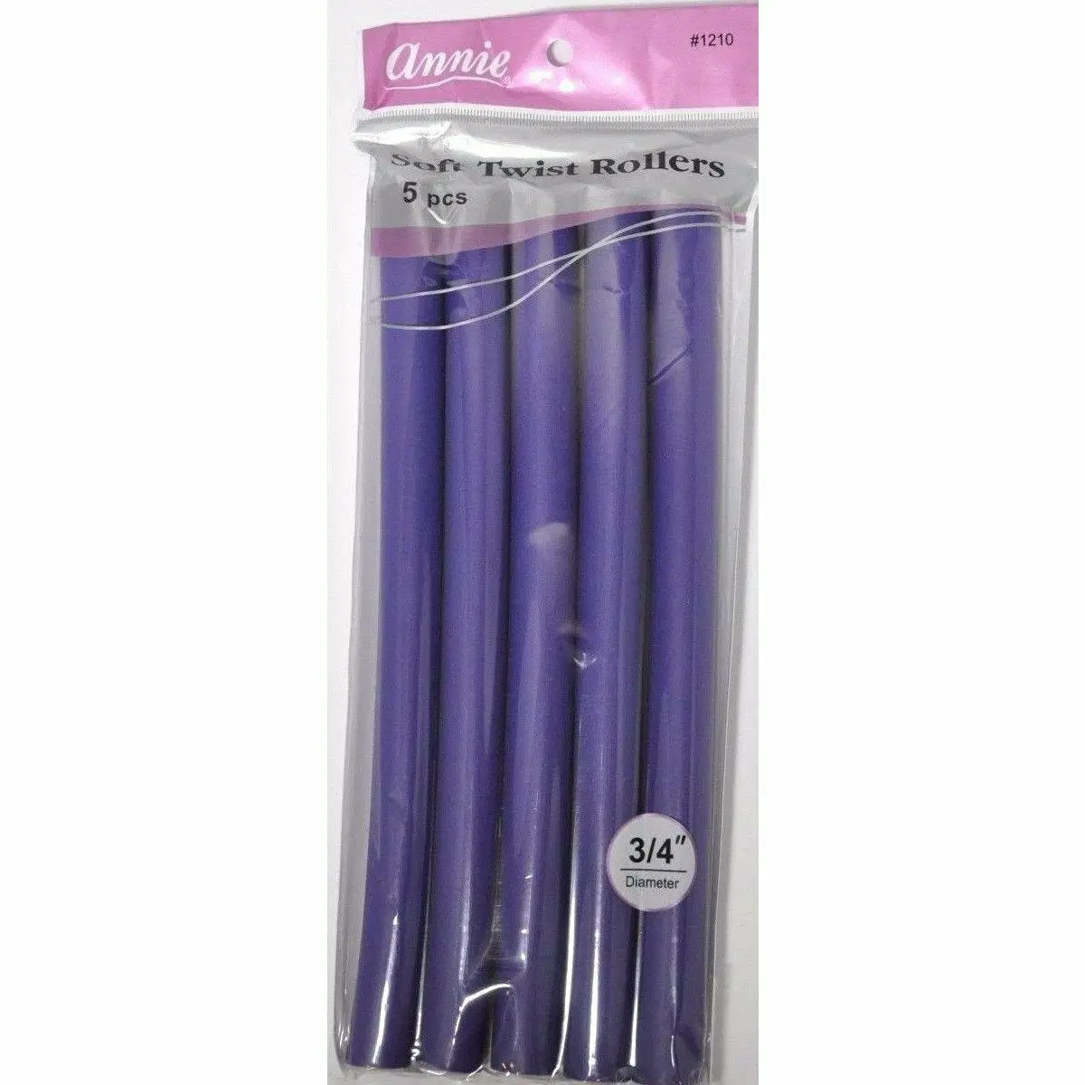 Annie: 10" Soft Twist Rollers 3/4" #1210 1