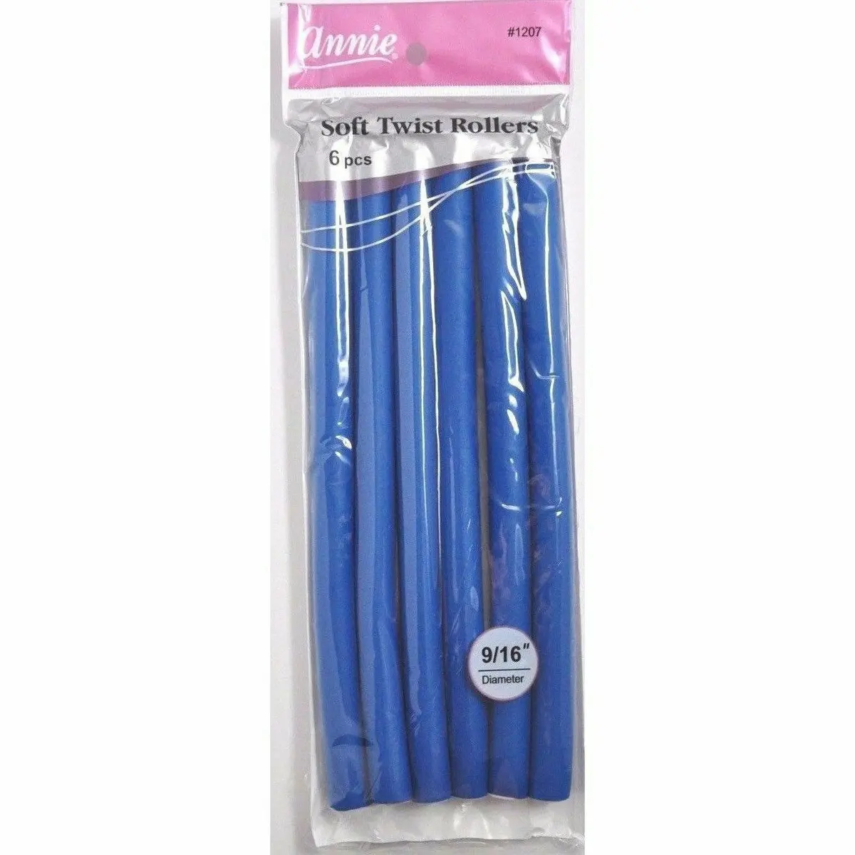 Annie: 10" Soft Twist Rollers 9/16" #1207 1
