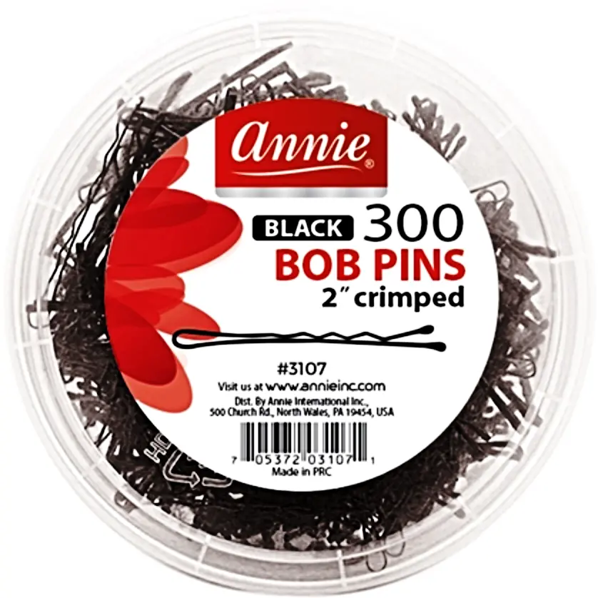Annie: 300 Ball Tipped Bob Pins Crimped 2"  #3107 1