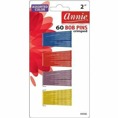 Annie: 60 Bob Pins 2" Assorted #3306 1