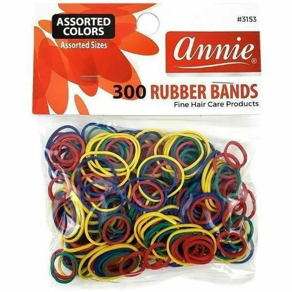 Annie: 300 Assorted Color Rubber Bands #3153 1