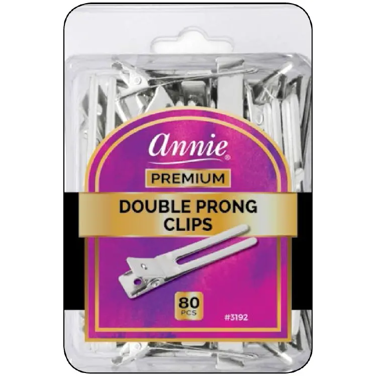 Annie: 80 Double Prong Clips #3192 1