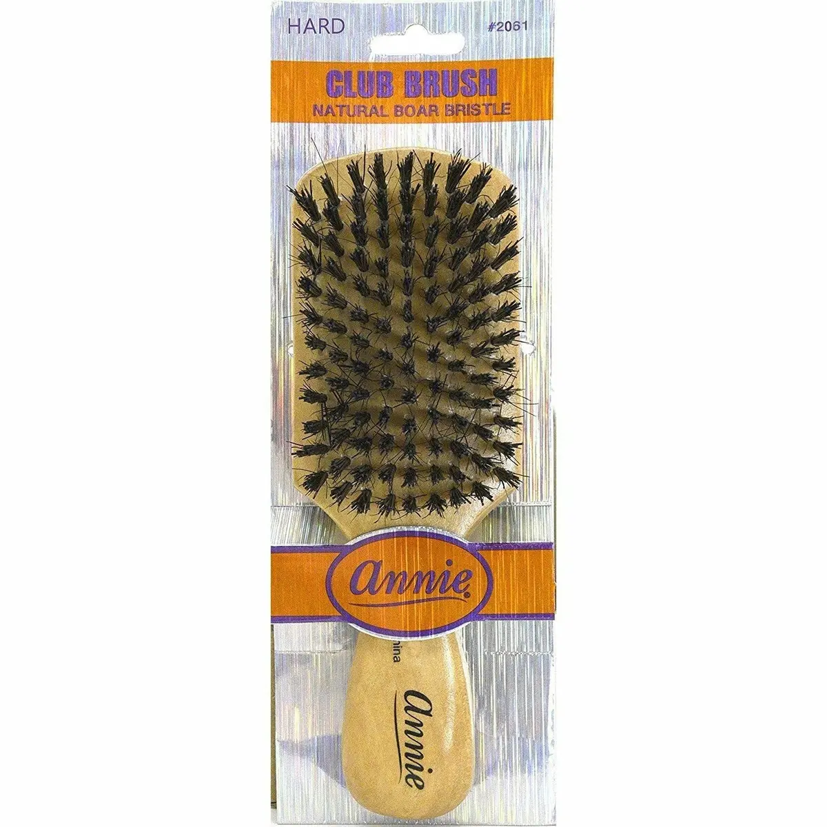 Annie: Hard 100% Boar Bristle Club Brush #2061 1