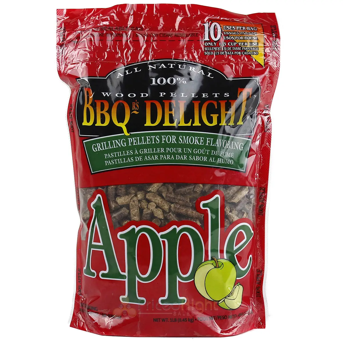 Bbqr's Delight Apple Pellet Blend 1Lb Grilling Smoking Pellets 100% All Natural 1