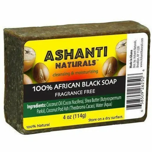 Ashanti: 100% African Black Soap Bar 4Oz 1