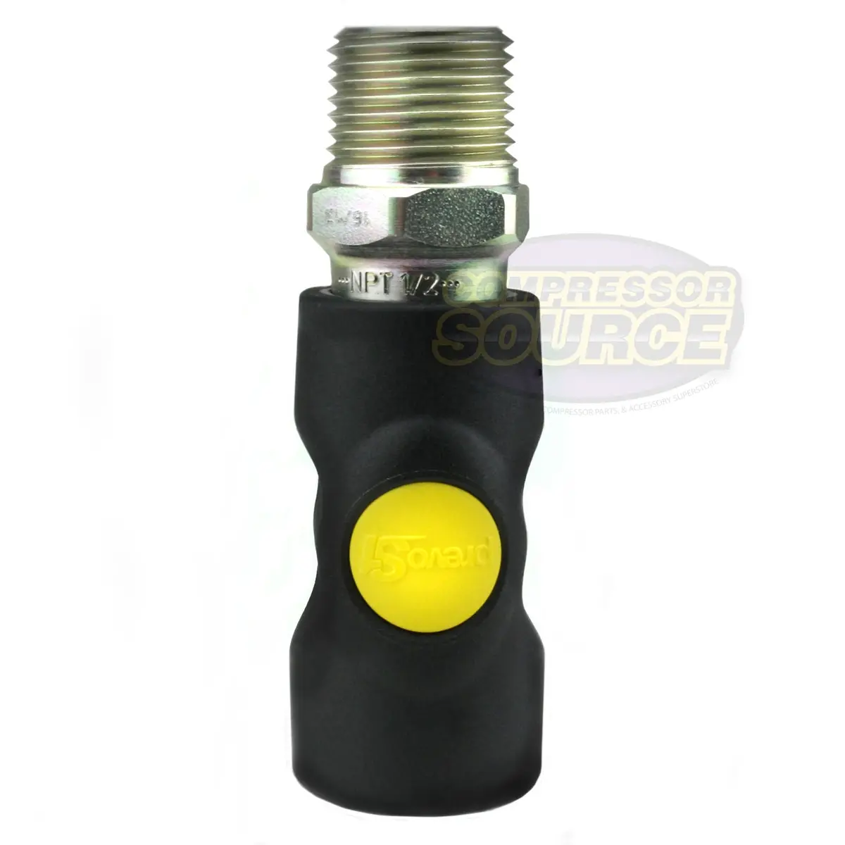 Prevost Asi061253 High Flow Safety Air Plug Coupler 1/2" Mnpt 1