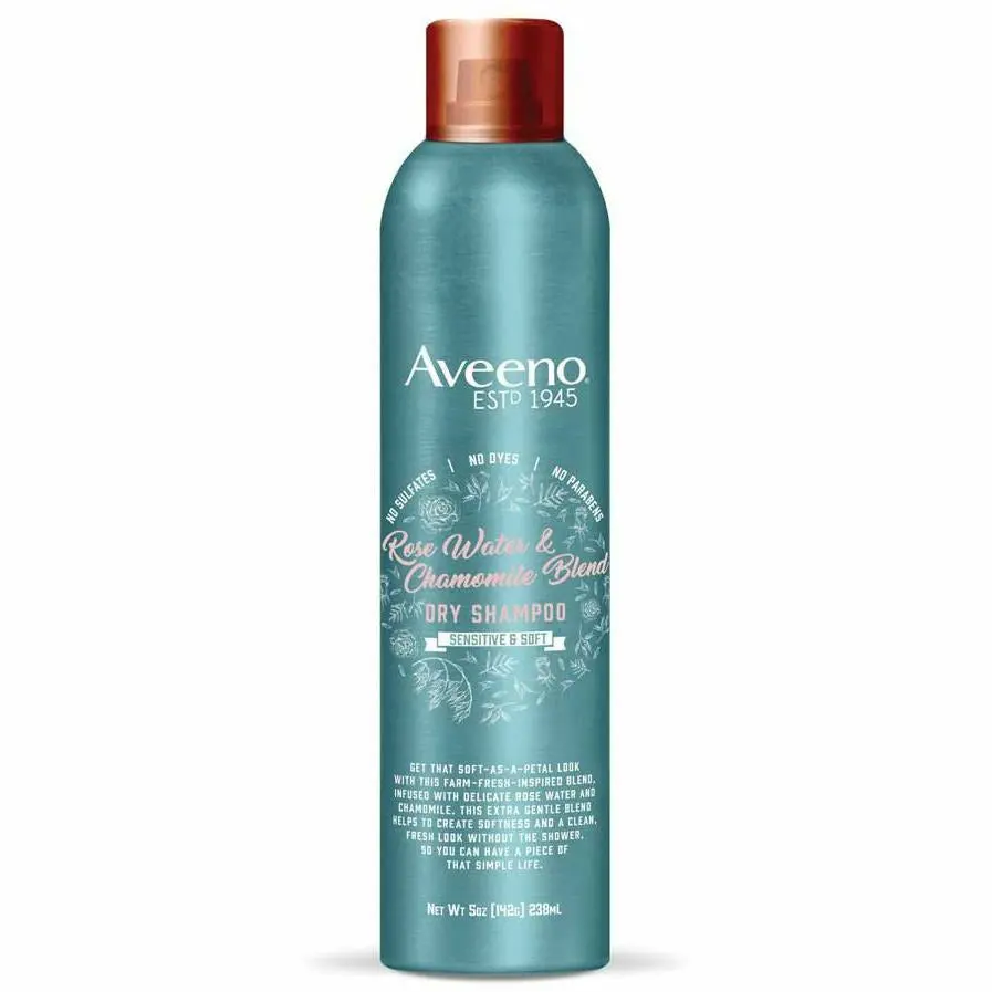 Aveeno: Rose Water & Chamomile Blend Dry Shampoo 5Oz 1
