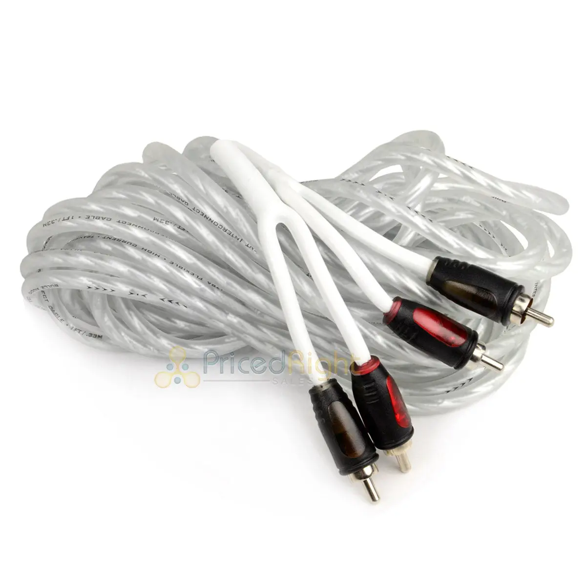 22 Ft Triple Shield Platinum Twisted Interconnect Rca Cable Car Amp Cable B22tpr 1