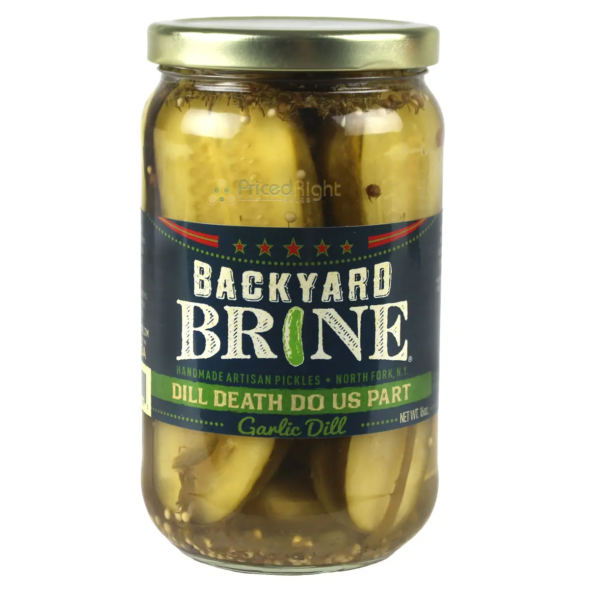Backyard Brine Dill Death Do Us Part Garlic Dill Pickles 16 Oz All Natural Vegan 1