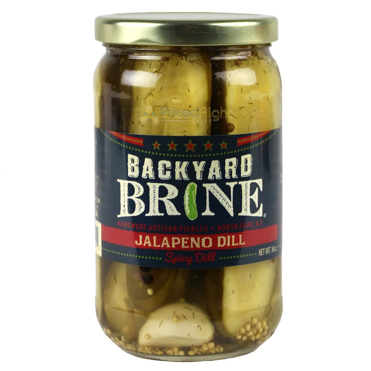 Backyard Brine Jalapeno Spicy Dill 16 Oz Vegan And Vegetarian Fat And Sugar Free 1