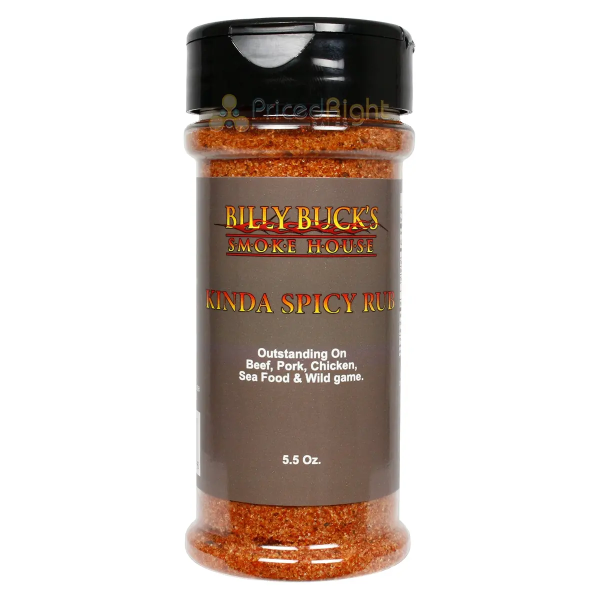 Billy Buck's Smokehouse Kinda Spicy Rub Beef Pork Chicken Seafood Game 5.5 Oz 1