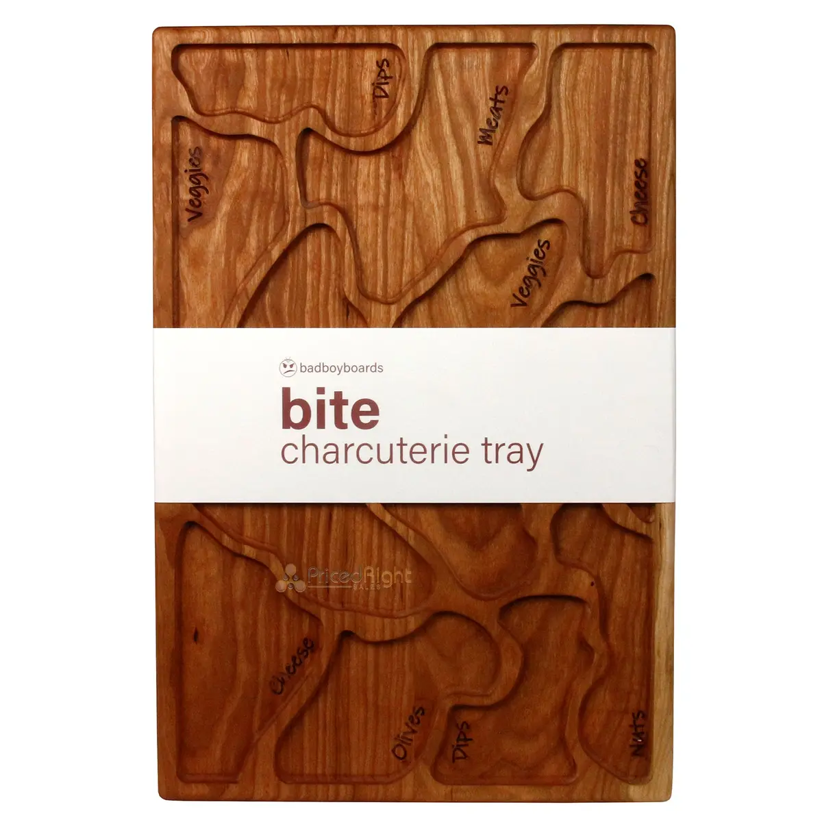 Bad Boy Boards Bite Enrique Charcuterie Board 18"X12"X1" Cherry Bite-Enrique 1