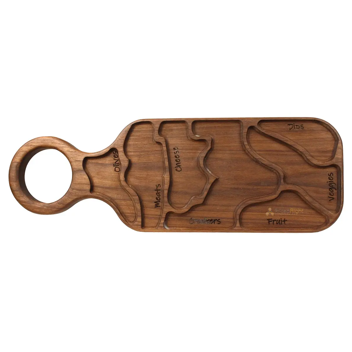 Badboyboards Nibble Mr. B Charcuterie Board Walnut Wood Nibble-Mrb 1