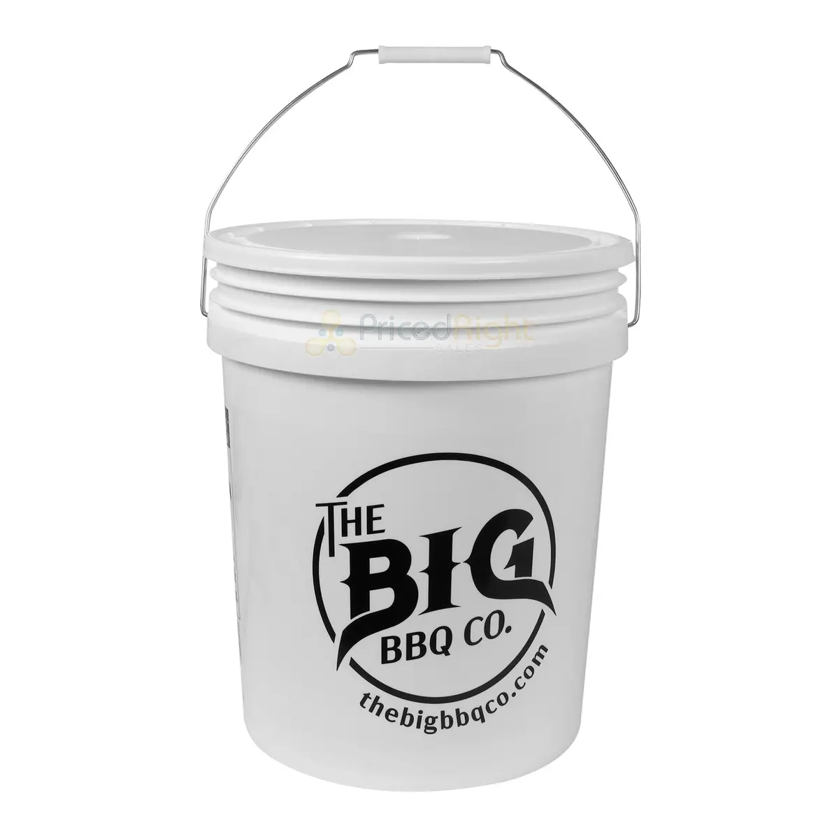 Big Bbq Company 5 Gallon Plastic Storage Bucket 12-Inch Diameter W/ Lid & Handle 1