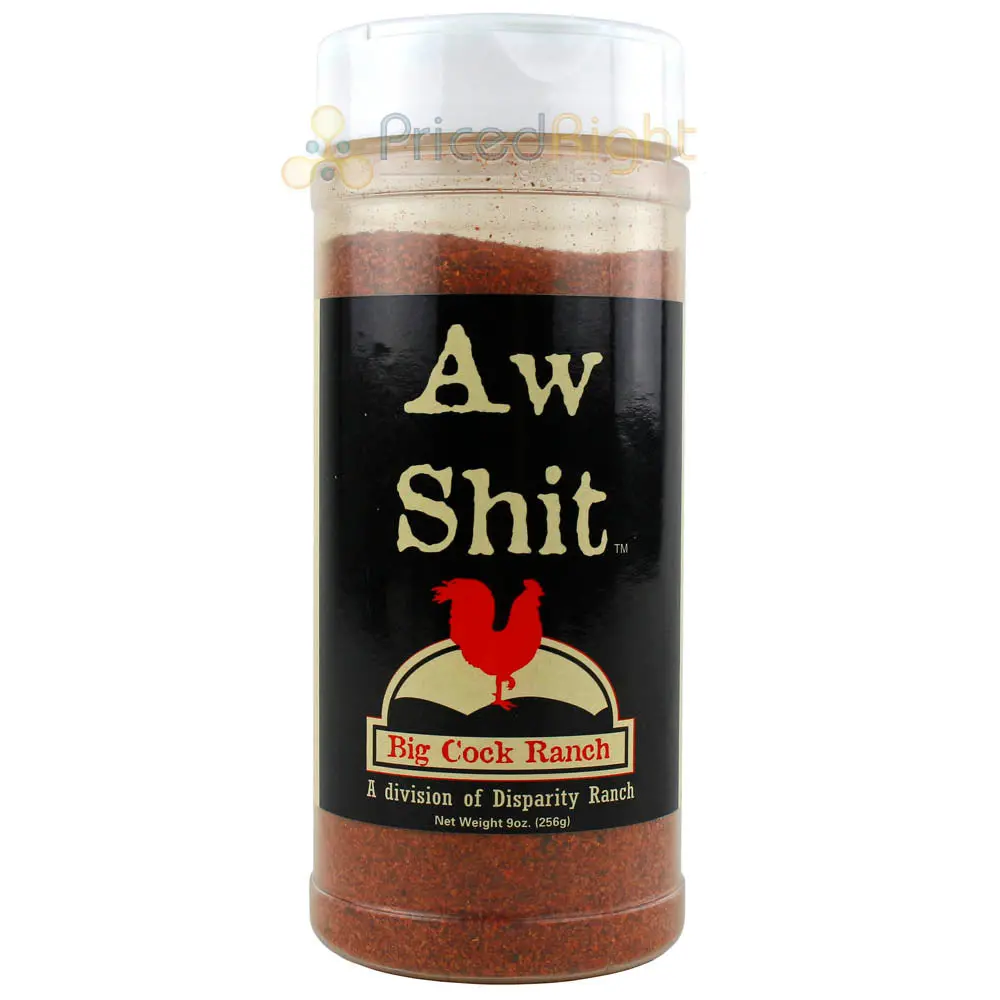 Big Cock Ranch 9 Oz Aw Shit Hot & Spicy Seasoning All Purpose Gluten & Msg Free 1