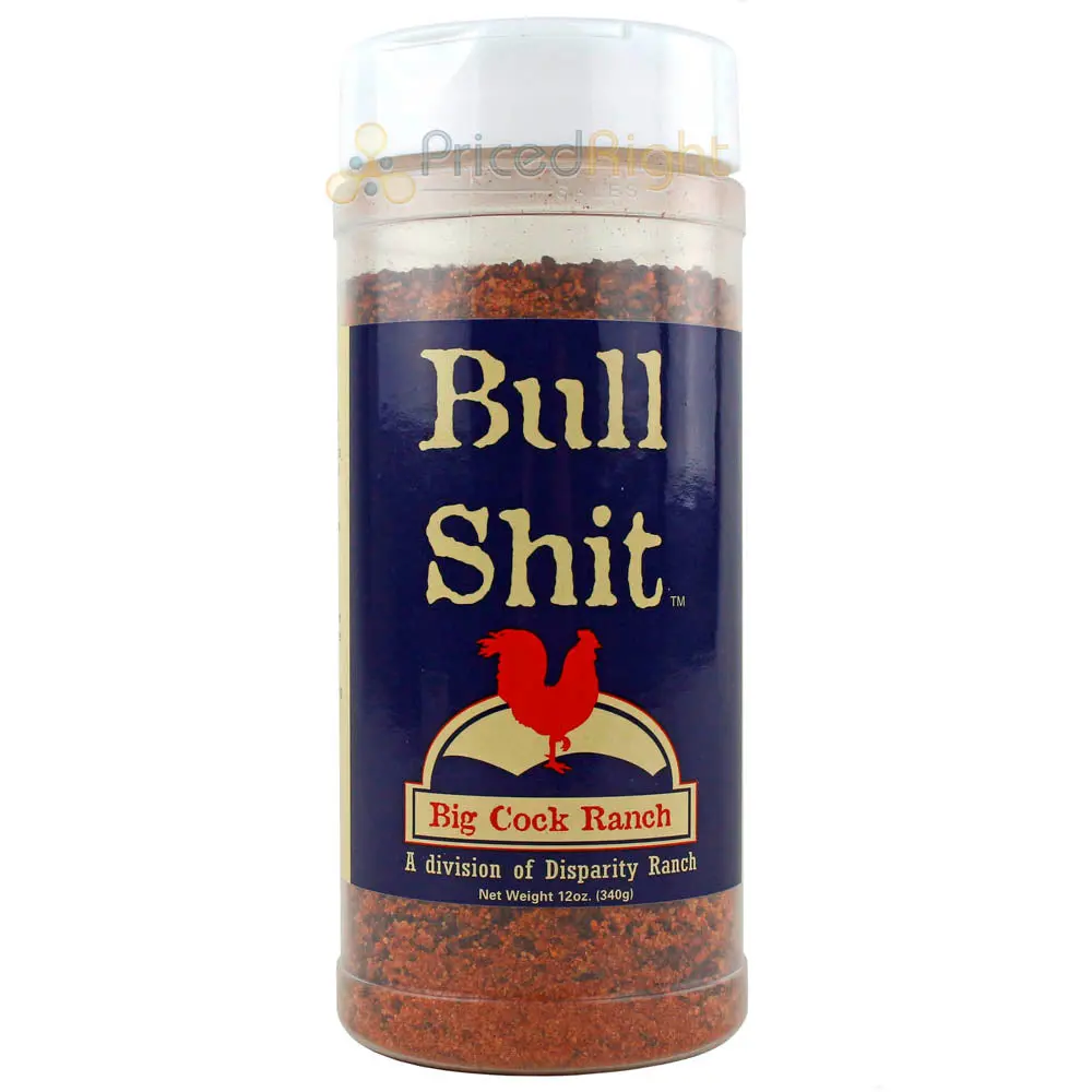 Big Cock Ranch 12 Oz Bull Shit Steak Seasoning All Purpose Gluten & Msg Free 1