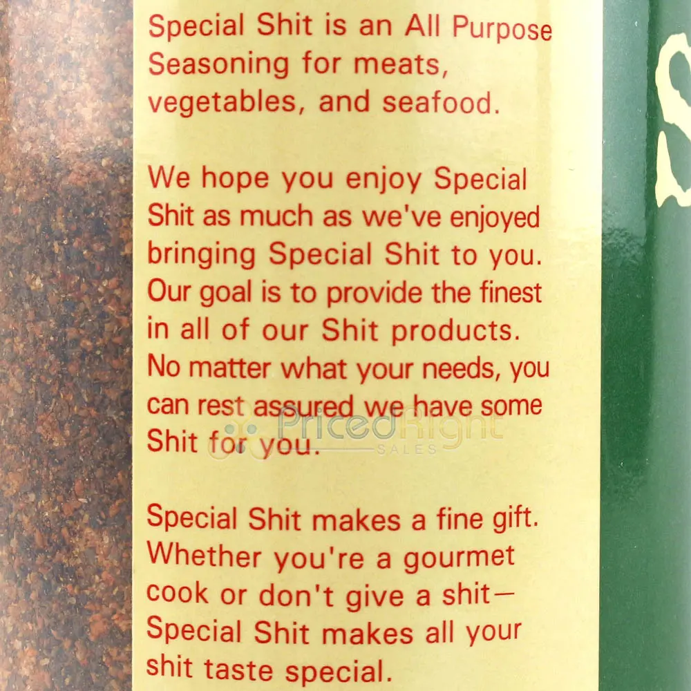 Big Cock Ranch 13 Oz Special Shit Spice All Purpose Seasoning Gluten & Msg Free 2