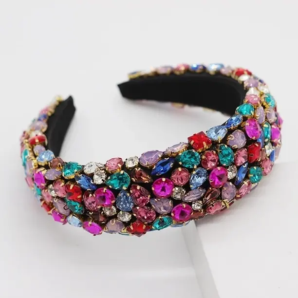 Rhinestone Padded Headband 1