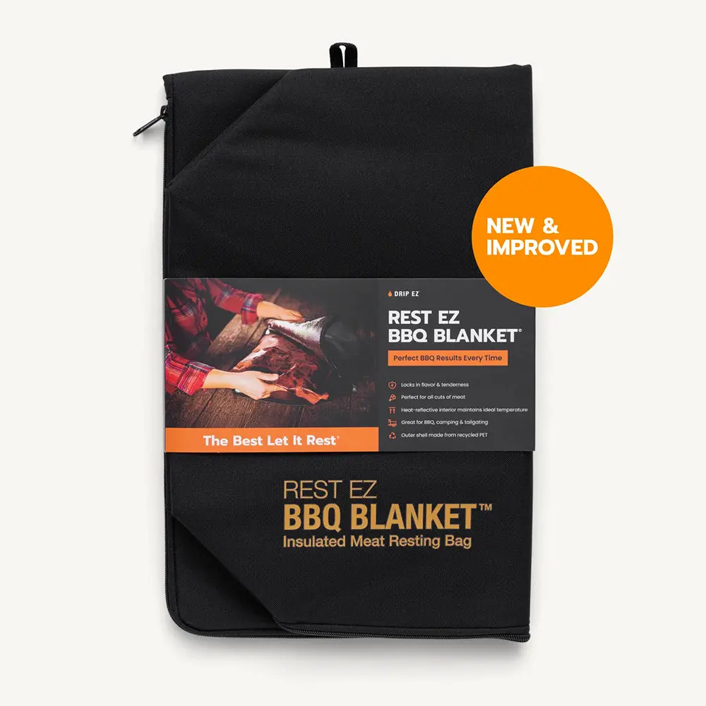 Dripez Rest Ez Bbq Blanket Black Heat Reflective Interior Blnkt-1-Bl 1