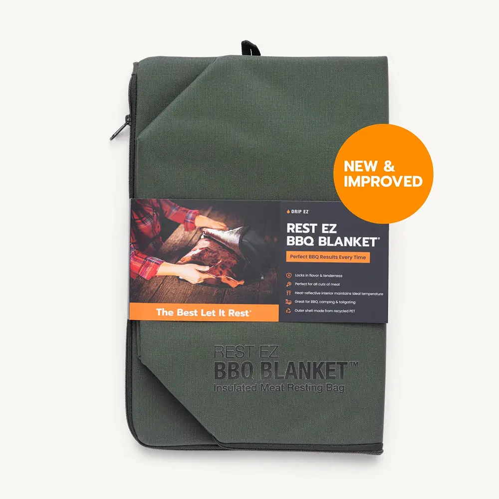 Dripez Rest Ez Bbq Blanket Green Heat Reflective Interior Blnkt-1-Gr 1
