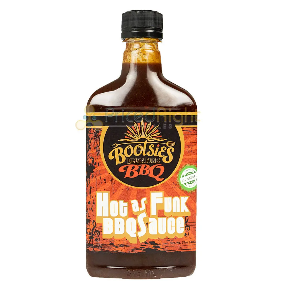 Bootsies Delta Funk Bbq Hot As Funk Bbq Sauce Sweet N' Smoky Gluten Free 17 Oz 1