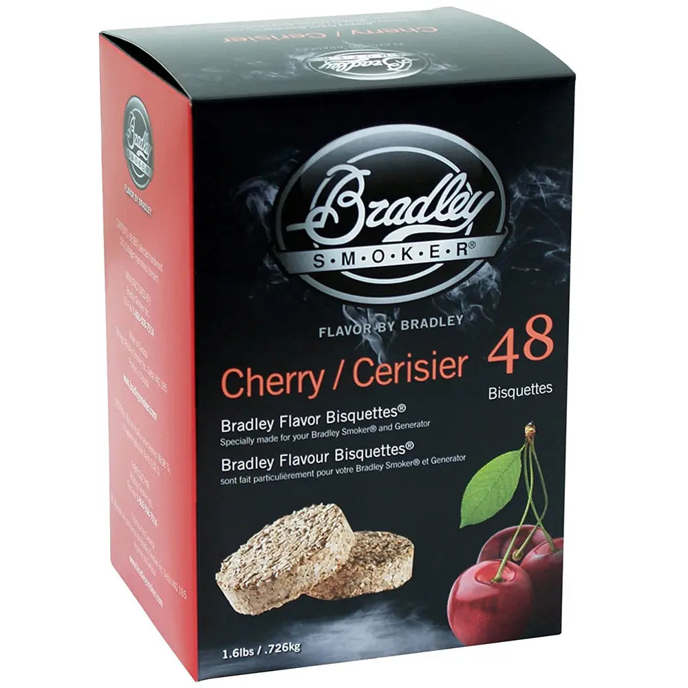 Bradley Smoker Cherry Flavor Wood Smoking Bisquettes 48 Pack Btch48 1