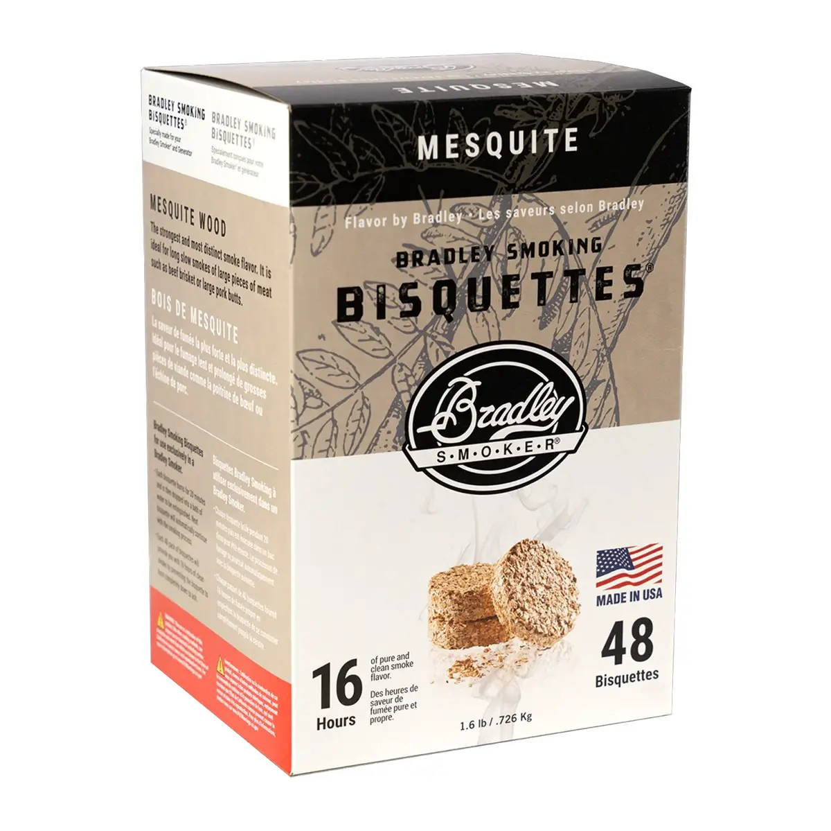 Bradley Smoker Mesquite Flavor Bisquettes 48 Pack 1