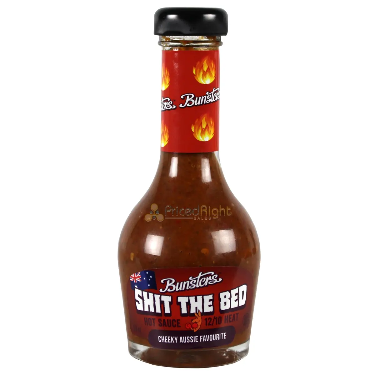 Bunsters The Bed Aussie Hot Sauce 12/10 Heat 5 Oz Gluten Free Bunsters-2087 1
