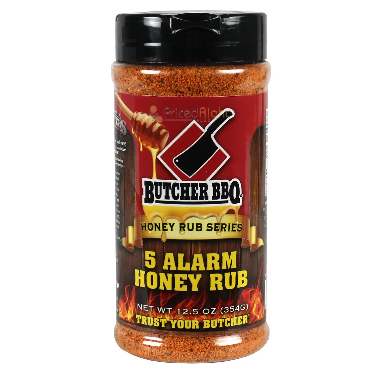 Butcher Bbq Honey Rub 5 Alarm 12.5 Oz Habanero Gluten Free Msg Free Butch-5A 1