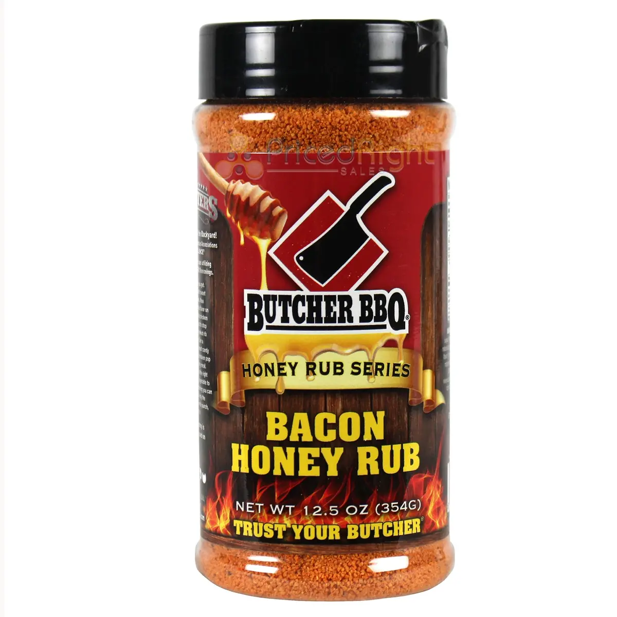 Butcher Bbq Honey Rub Bacon Flavor 12.5 Oz Gluten Free No Msg Seasoning 1