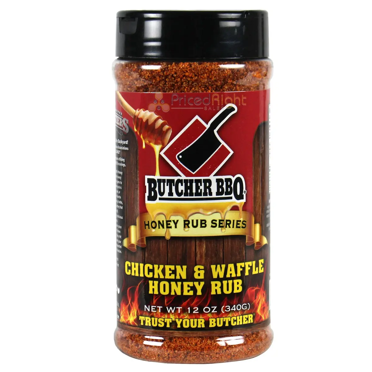 Butcher Bbq Honey Rub Chicken & Waffle 12 Oz Gluten Free Msg Free Butch-Cw 1