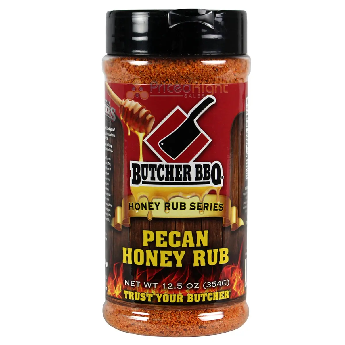 Butcher Bbq Honey Rub Series Honey Pecan 12.5 Oz Gluten Free No Msg Butch-Hp 1