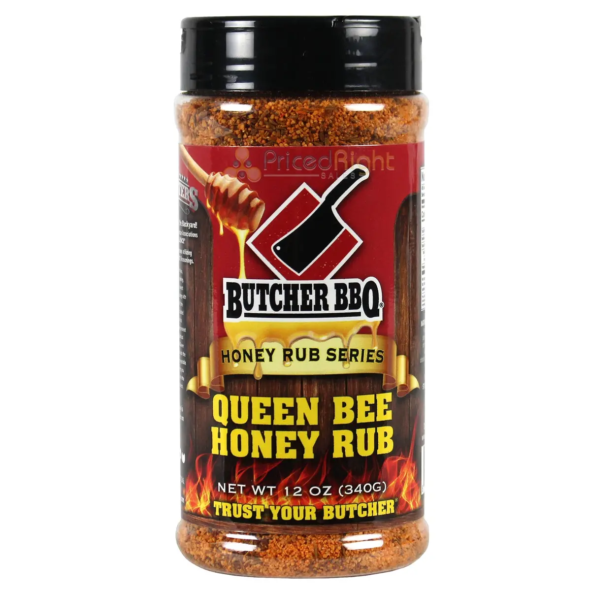 Butcher Bbq Queen Bee Honey Rub 12 Oz Gluten Free No Msg Made In Usa Butch-Qb 1