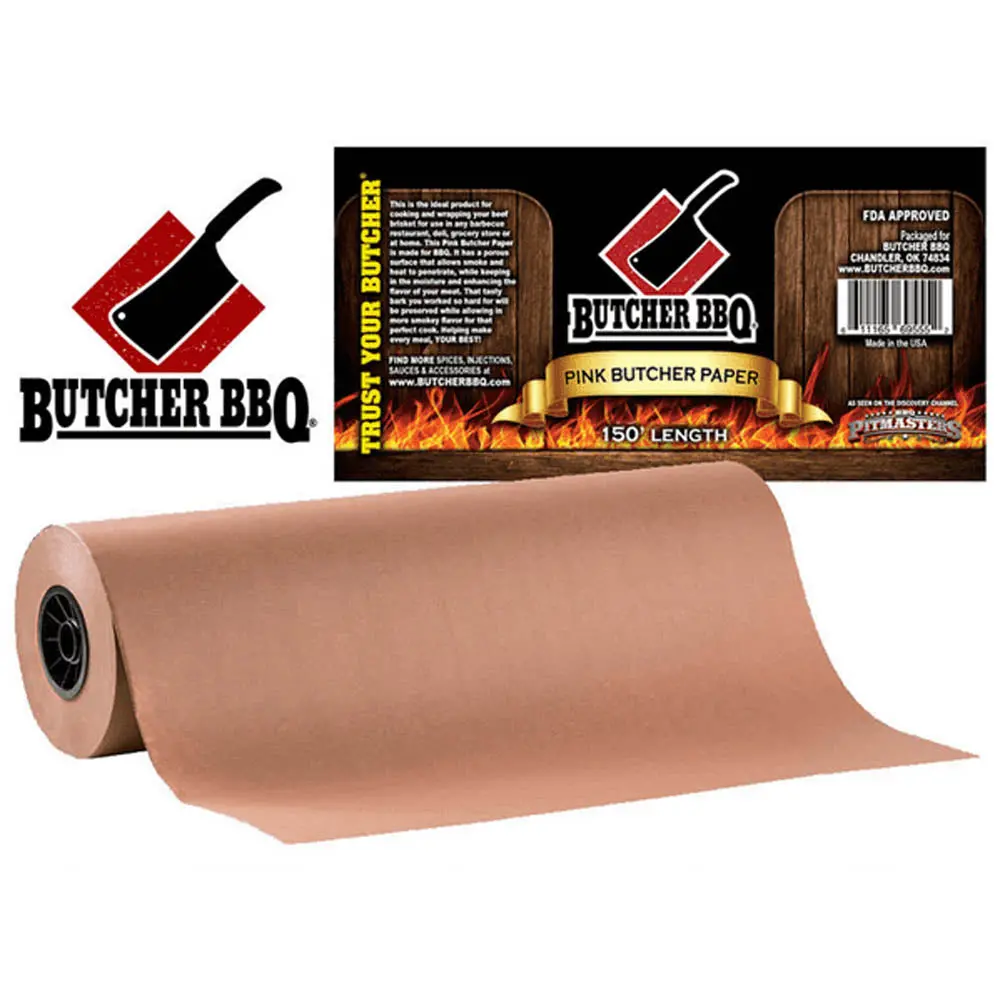 Butcher Bbq Pink Butcher Paper 24" Inches X 150' Foot All Purpose Butcher276 1