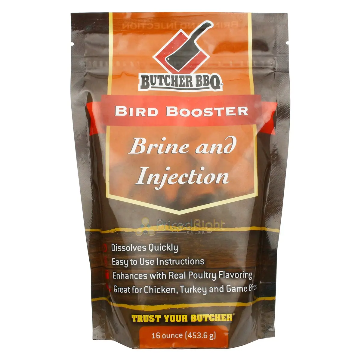 Butcher Bbq Bird Booster Brine And Injection Chicken Turkey Resealable 16 Oz Bag 1